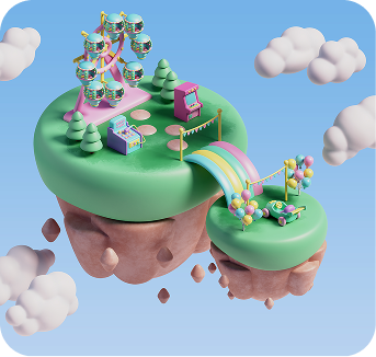 Floating fruit islands